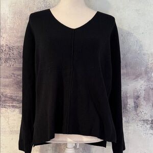 Black V-Neck Sweater